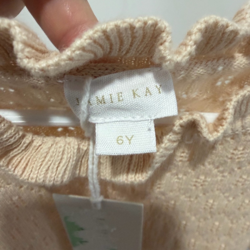 Jamie Kay Ruffled Knit Top in Cream - Picture 2 of 3